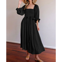 Trinity - Kleid - Rüschenärmel in Schwarz