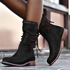 Elvian | Elegante Lederstiefel mit weichem Futter in Schwarz