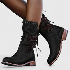 Birgit | Damen Klassische Schnürstiefel in Schwarz