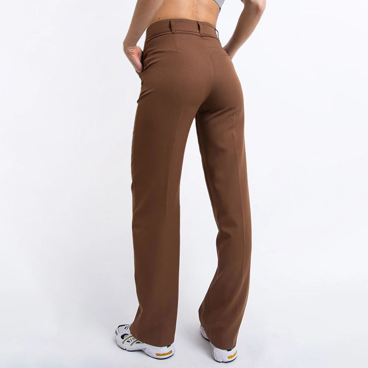 Anpassbare Gerade Hosen aus flexiblem Synthetikstoff