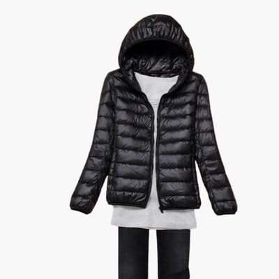 Ultraleichte Daunenjacke mit Kapuze für Damen