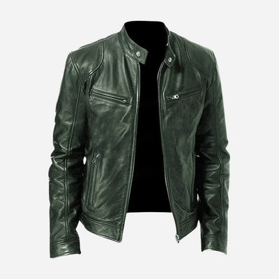 Norris - Lässige und schmal geschnittene Lederjacke für Herren