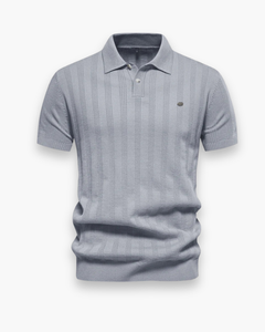 Herren Atmungsaktives Poloshirt | Stilvolles Design in Grau