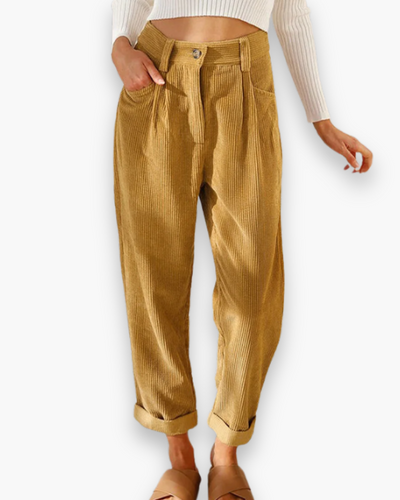 Damen Bequeme Hose | Lässige Stoffhose für Alltag und Freizeit