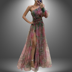 Nana | Elegantes Handgefertigtes Damenkleid in Rot
