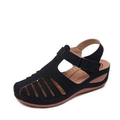 Marina | Bequeme Sandalen in Schwarz
