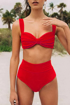 Zia® | Trendiges Bikini-Set für unvergessliche Sommerabenteuer in Rot
