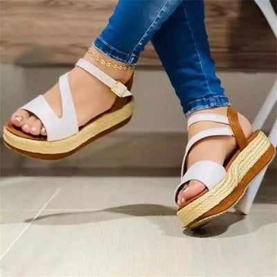 Roma® | Komfortable Plateau-Sandalen mit Hohlschnalle Damenschuhe