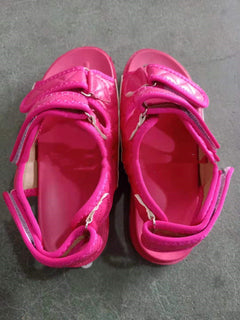 Romina® | Komfort KlettSandals Damen Strandsandalen in Rot