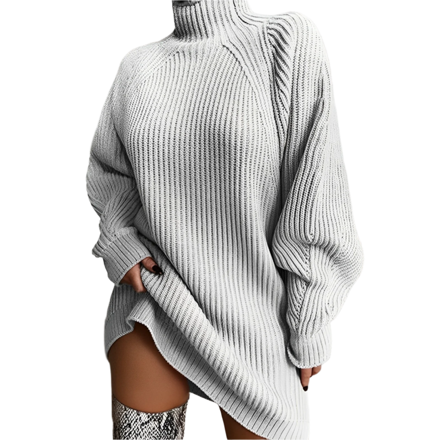 Damen Rollkragenpullover | Übergroß