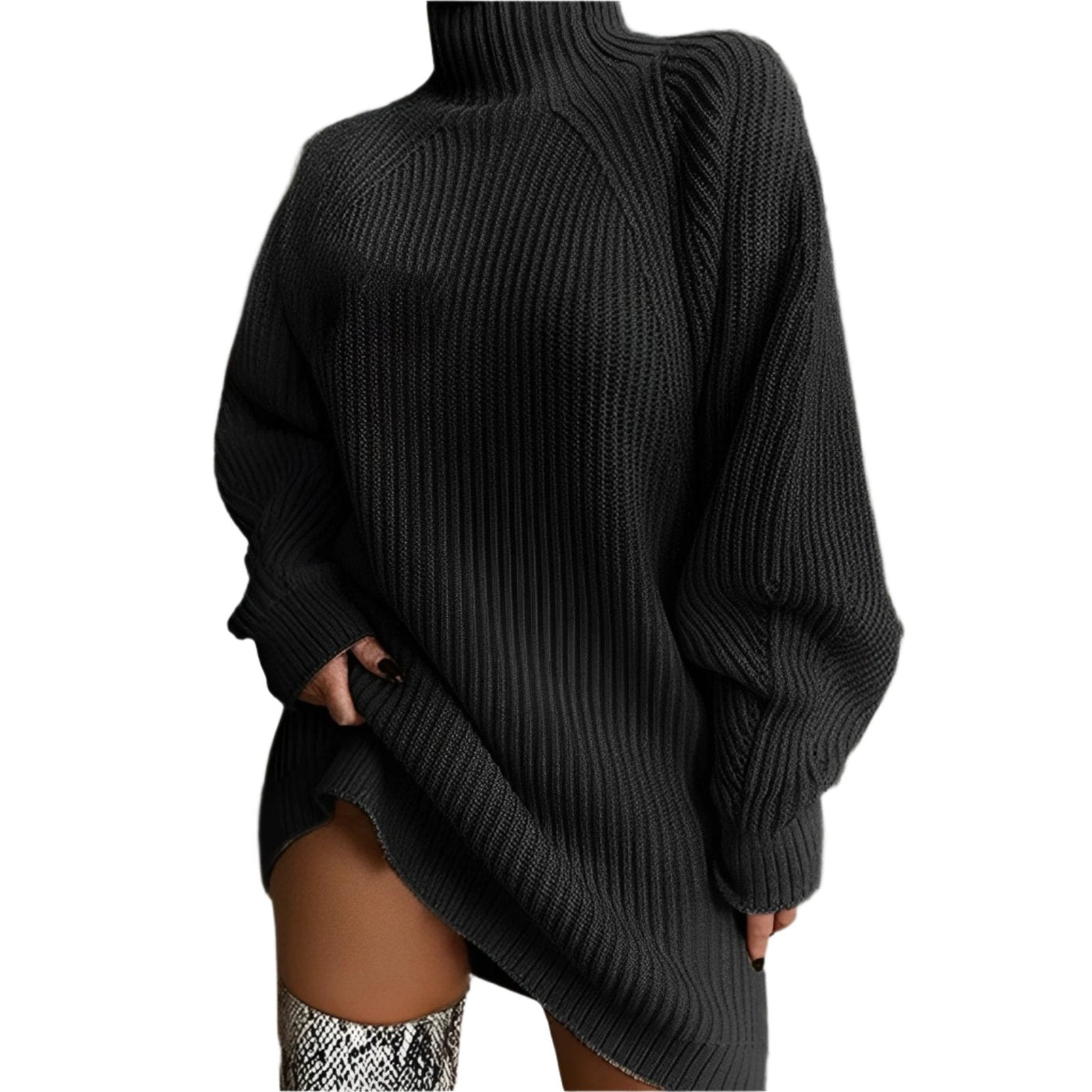 Damen Rollkragenpullover | Übergroß