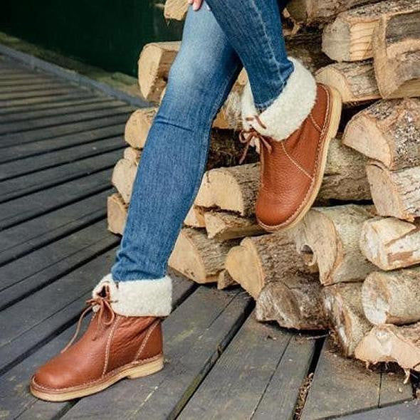 Amanda – Winterstiefel im Vintage-Stil – Fellgefüttert