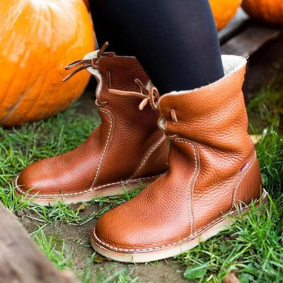Amanda – Winterstiefel im Vintage-Stil – Fellgefüttert