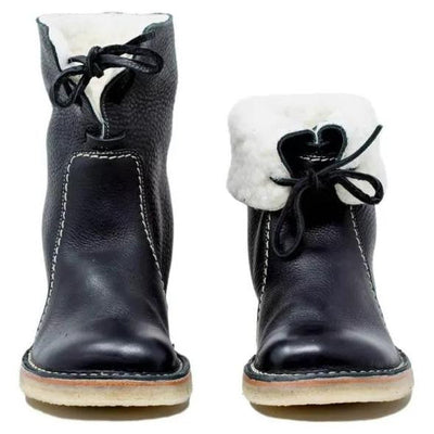 Amanda – Winterstiefel im Vintage-Stil – Fellgefüttert