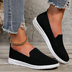 Claudia | Damen Slip On Casual Sneaker in Schwarz