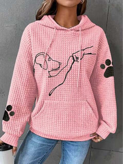 PawPound - Bequemer und warmer Hoodie für Frauen in Rosa