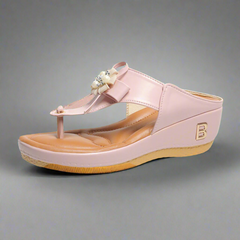 Norlaine | Orthopädische Sandalen für den Sommerkomfort in Blumen und Rosa