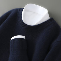 Wayne - Bequemer und warmer Pullover in Dunkelblau