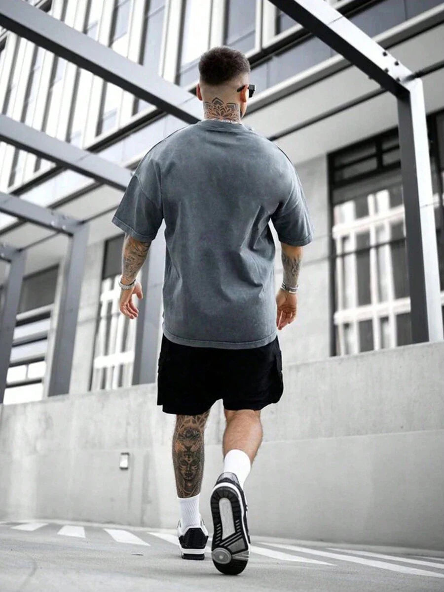 Bruno – Retro T-Shirt Herren Kurzarm Amerikanischer Style