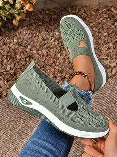 Maja | Damen Slip-On Casual Gehschuhe in Grün
