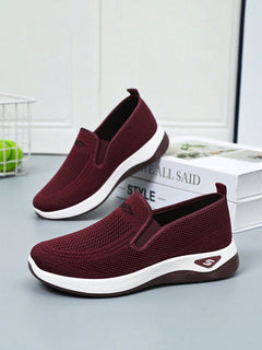 Maja | Damen Slip-On Casual Gehschuhe in Kastanienrot