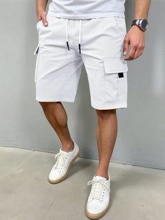 Kai | Cargo-Shorts mit Funktionstaschen ( 1+1 GRATIS ) in Weiß