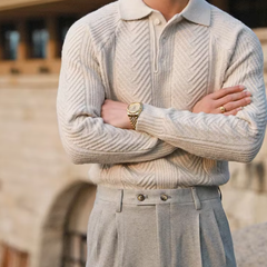 TOMFELD – DER PULLOVER, DER IHRE AUSSTRAHLUNG NEU DEFINIERT in Beige