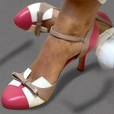 Bellarosa | Bunte Sandalen mit Knoten und Riemen, runde Zehenpartie
