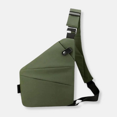 Liv | Sichere Schultertasche aus Nylon in Grün