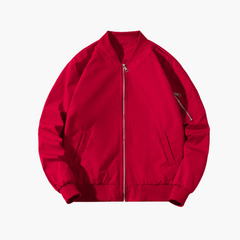 Timo | Premium Bomberjacke für Herren in Rot
