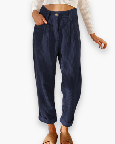 Damen Bequeme Hose | Lässige Stoffhose für Alltag und Freizeit