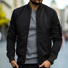 Brenner™ | Herren Leichte Bomberjacke in Schwarz