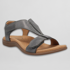 Selma | Hochwertige Hand-Sandalen in Grau
