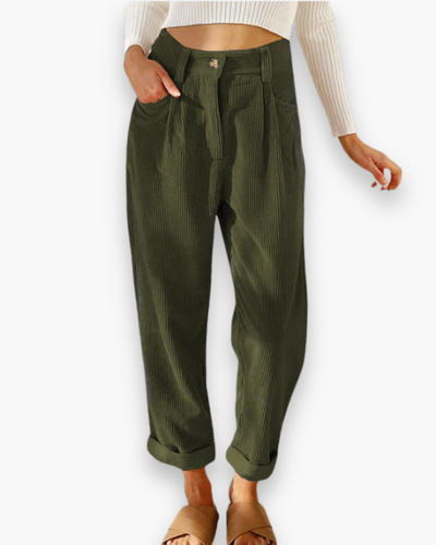 Damen Bequeme Hose | Lässige Stoffhose für Alltag und Freizeit