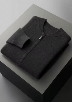 Lea | Luxuriöses Falconi Set aus Merinowolle in Schwarz