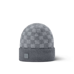 LV Damier Beanie in Grey