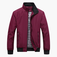 Lennard | Herren Casual Bomberjacke in Rot