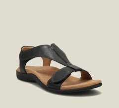 Amalia | Bequeme orthopädische Sandalen für Damen in Schwarz
