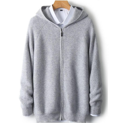 Kenton - Zip-Hoodie - Minimalistischer Rippstil