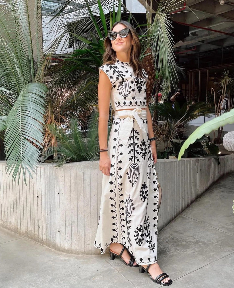 Camilla  | Elegant Bedruckt Komplettset