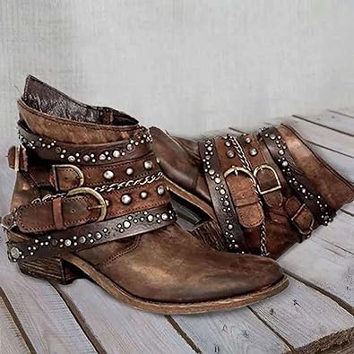 Damen Stiefeletten Cowboystiefel | Spitz