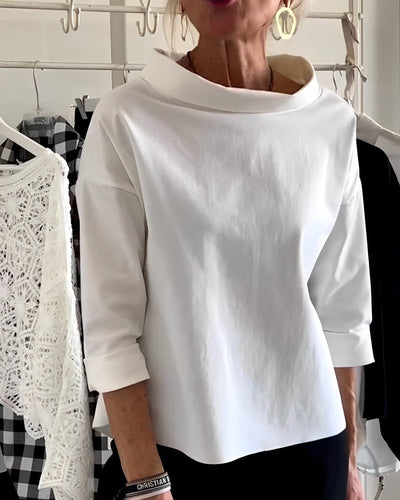 Orinda - Elegantes Damen-Top mit halbem Rollkragen