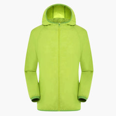 Trenchcoat mit Kapuze für Unisex in Hellgrün