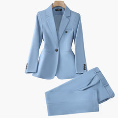 Elegantes Blazer-Set für Frauen - Perfekter Hosenanzug in Blau