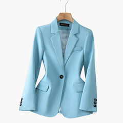 Taillierter Blazer für Damen - Einreihig & Elegant fürs Büro in Blau