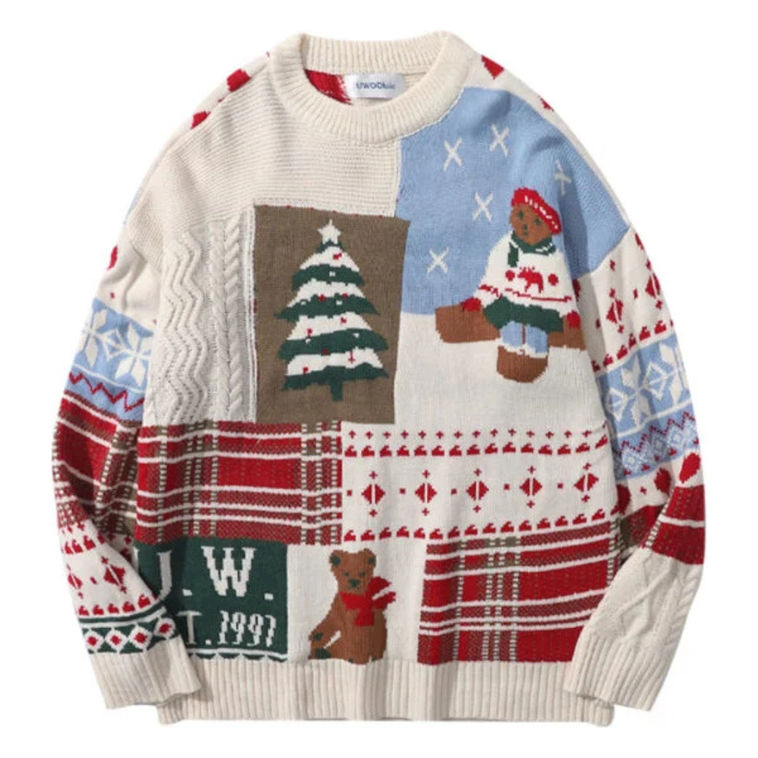 Unisex Klassischer Strickpullover | Weihnachten