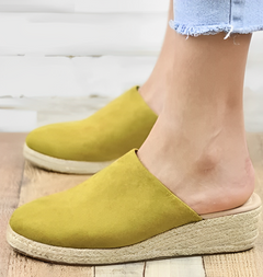 Cassarah - Elegante Sommer-Keilsandalen für Damen in Gelb