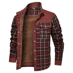 Herren Winterjacke Warm Gefüttert | Komfortabel in Rot 1