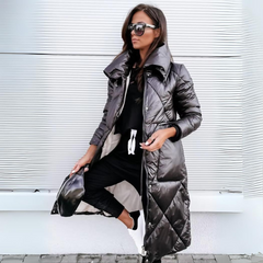 OLIMPIA™ | WARMER UND WIDERSTANDSFÄHIGER LANGER PARKA in Schwarz