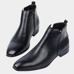 Leo - Klassische Retro-Stiefel in Schwarz